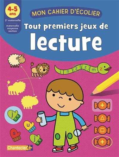 Tout premiers jeux de lecture, 4-5 ans, 2e maternelle-maternelle moyenne section