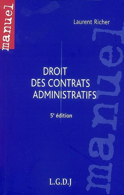 Droit des contrats administratifs