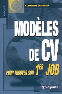 Modèles de CV pour trouver son 1er job