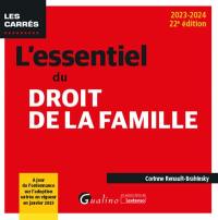 L'essentiel du droit de la famille : 2023-2024