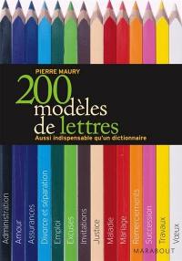 200 modèles de lettres