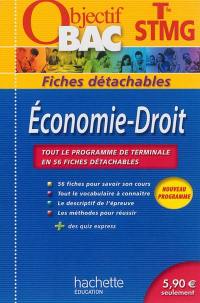 Economie, droit terminale STMG : tout le programme de terminale en 56 fiches détachables