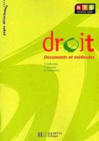 Droit, BTS 1re année : livre de l'élève