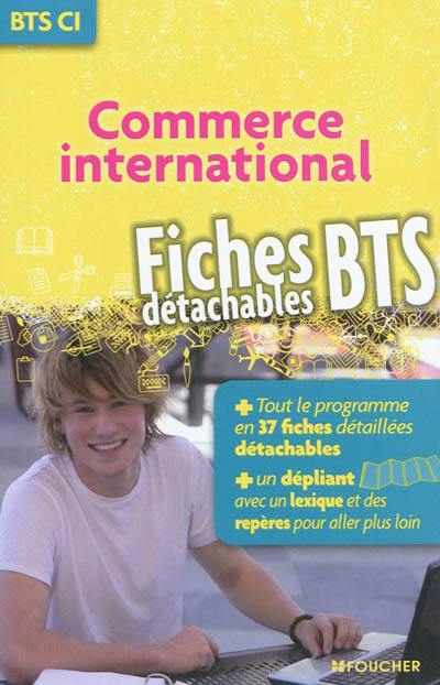 Commerce international : BTS : fiches détachables