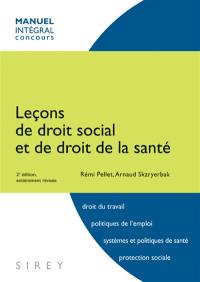 Leçons de droit social et de droit de la santé