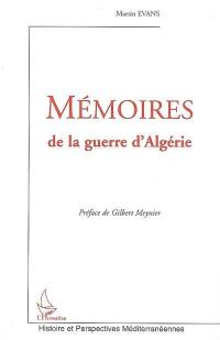 Mémoires de la guerre d'Algérie