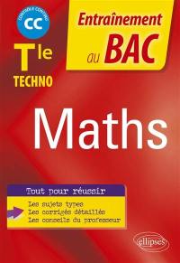 Maths terminale techno : CC, contrôle continu