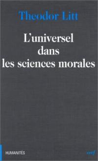 L'universel dans les sciences morales