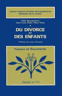 Du divorce et des enfants