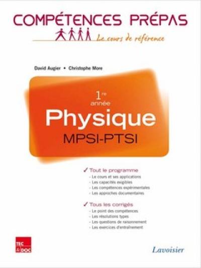 Physique MPSI-PTSI 1re année : nouveaux programmes 2013