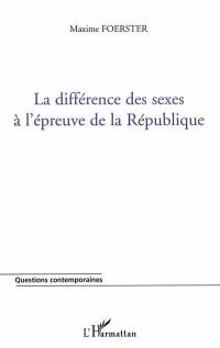 La différence des sexes à l'épreuve de la République