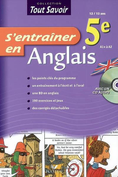 S'entraîner en anglais 5e, 12-13 ans : A1+ à A2