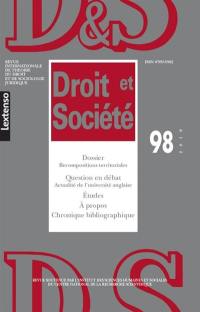 Droit et société, n° 98. Recompositions territoriales