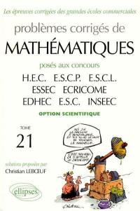 Annales de mathématiques HEC, option scientifique : best of 1998-2001