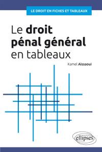 Le droit pénal général en tableaux