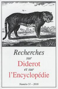 Recherches sur Diderot et sur l'Encyclopédie, n° 51