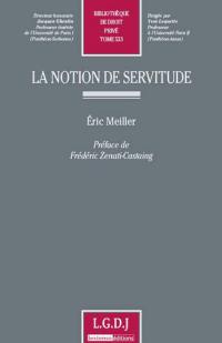 La notion de servitude