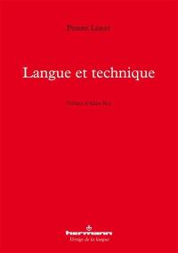 Langue et technique