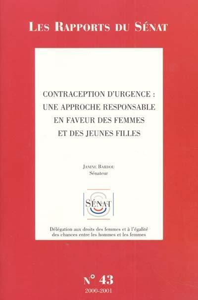 Contraception d'urgence : une approche responsable en faveur des femmes et des jeunes filles