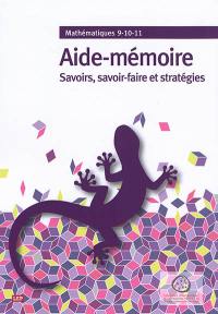 Aide-mémoire : savoirs, savoir-faire et stratégies