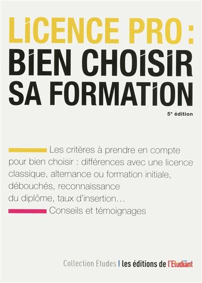 Licence pro : bien choisir sa formation