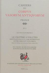 Le cratère à volutes : destinations d'un vase de prestige entre Grecs et non-Grecs : actes du colloque international du Corpus vasorum antiquorum, Paris, 26-27 octobre 2012