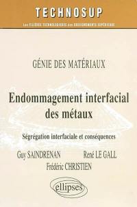 Génie des matériaux : endommagement interfacial des métaux : ségrégation interfaciale et conséquences