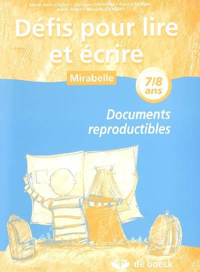 Défis pour lire et écrire 7-8 ans : documents reproductibles