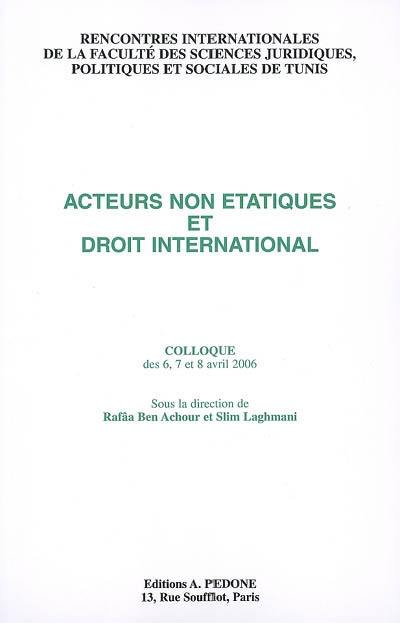 Acteurs non étatiques et droit international