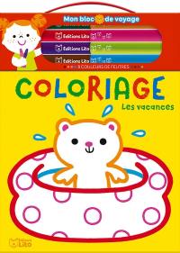 Les vacances : coloriage