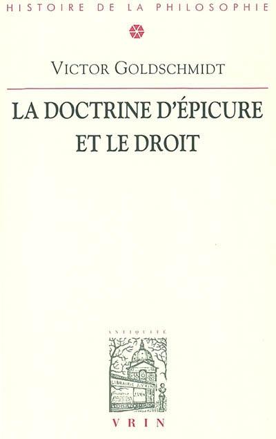 La doctrine d'Epicure et le droit