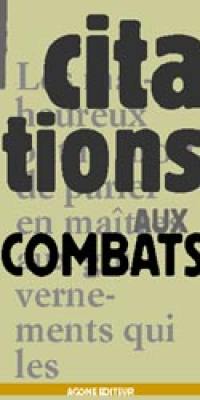 Citations aux combats