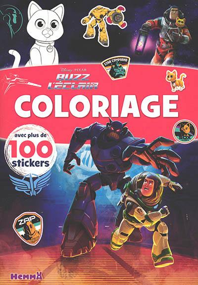 Buzz l'Eclair : coloriage avec plus de 100 stickers