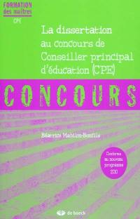 La dissertation au concours de conseiller principal d'éducation (CPE) : concours