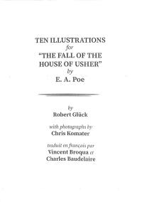 Ten illustrations for The fall of the house of Usher by E. A. Poe