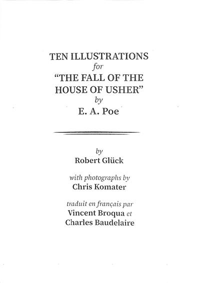 Ten illustrations for The fall of the house of Usher by E. A. Poe