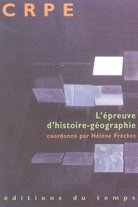 CRPE : l'épreuve d'histoire-géographie