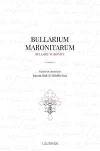 Bullarium maronitarum. Bullaire maronite