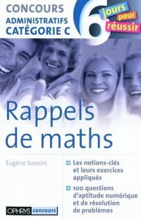 Rappels de maths : concours administratifs catégorie C