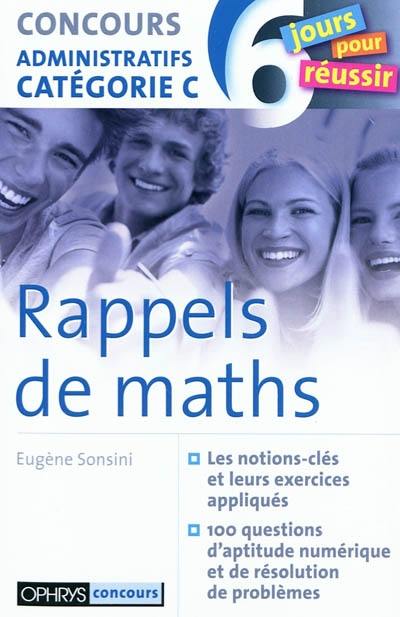 Rappels de maths : concours administratifs catégorie C