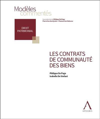 Les contrats de communauté des biens