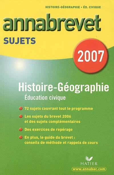 Histoire-géographie, éducation civique