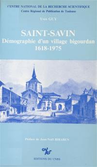 Saint-Savin : démographie d'un village bigourdan, 1618-1975