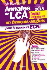 Annales de LCA en français-anglais pour le concours ECNi : 2009 à 2018