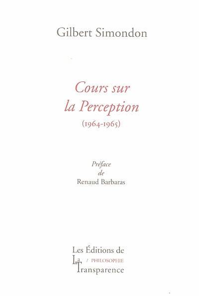 Cours sur la perception 1964-1965