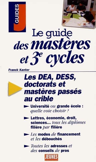 Le guide des mastères et 3e cycles