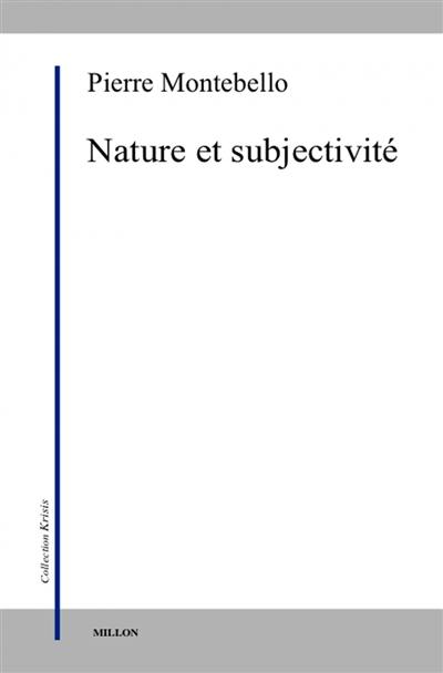 Nature et subjectivité