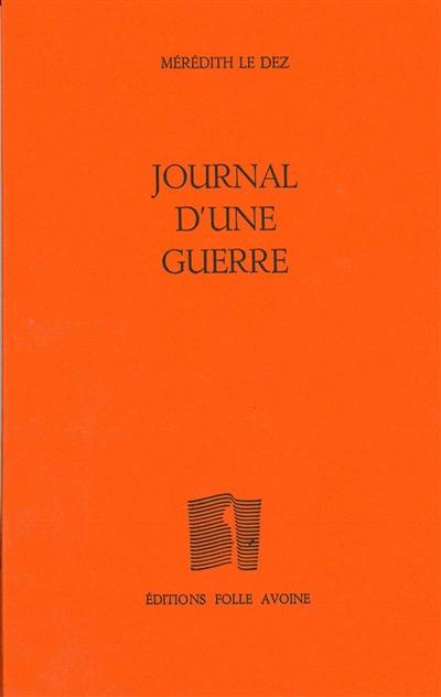 Journal d'une guerre