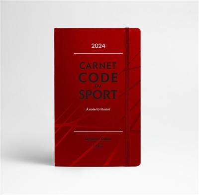 Carnet code du sport : à noter & illustré