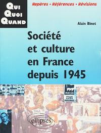 Société et culture en France depuis 1945